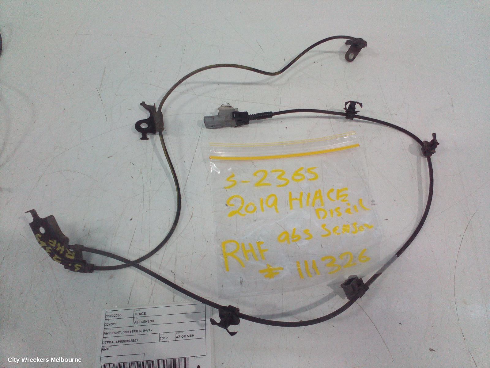 TOYOTA HIACE ABS SENSOR, RH FRONT, 300 SERIES, 04/2019 ONWARDS - Image 2