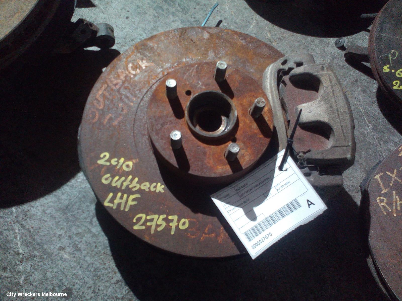 SUBARU OUTBACK LEFT FRONT HUB ASSEMBLY, 5TH GEN, 09/2009 - 08/2013 - Image 1