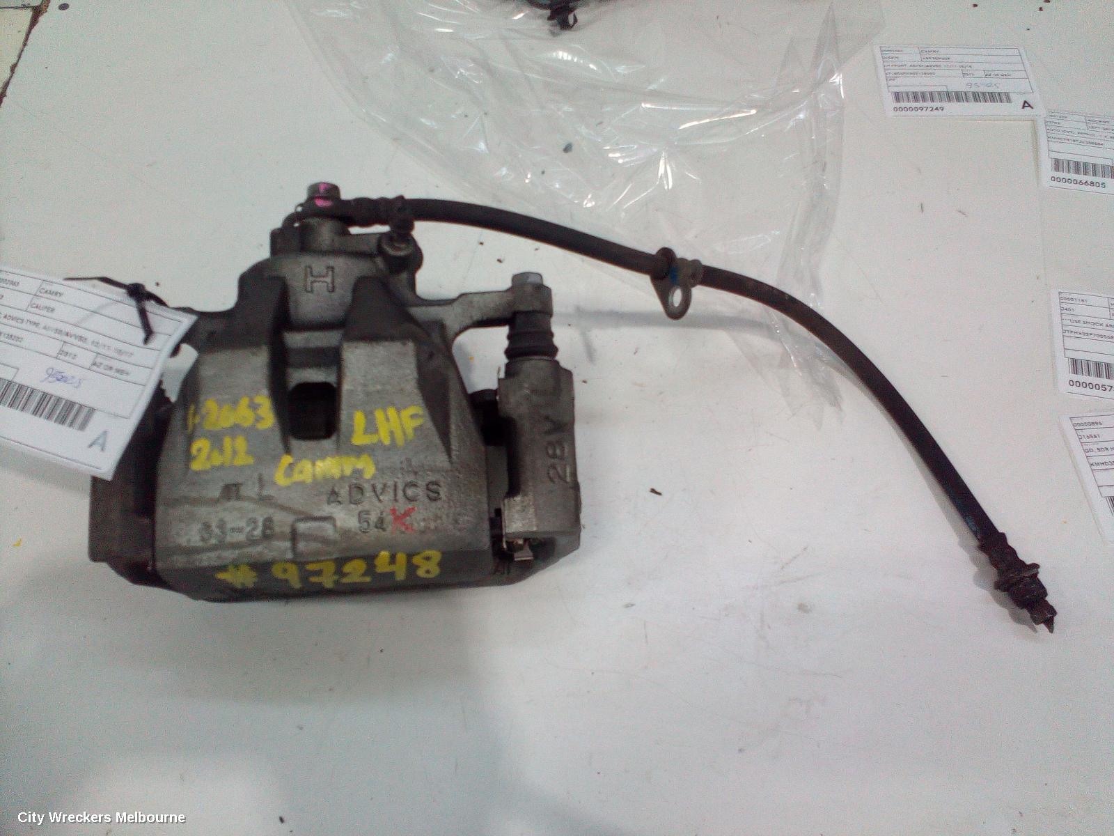 TOYOTA CAMRY CALIPER, LH FRONT, ADVICS TYPE, ASV50/AVV50, 12/2011 - 10/2017 - Image 1
