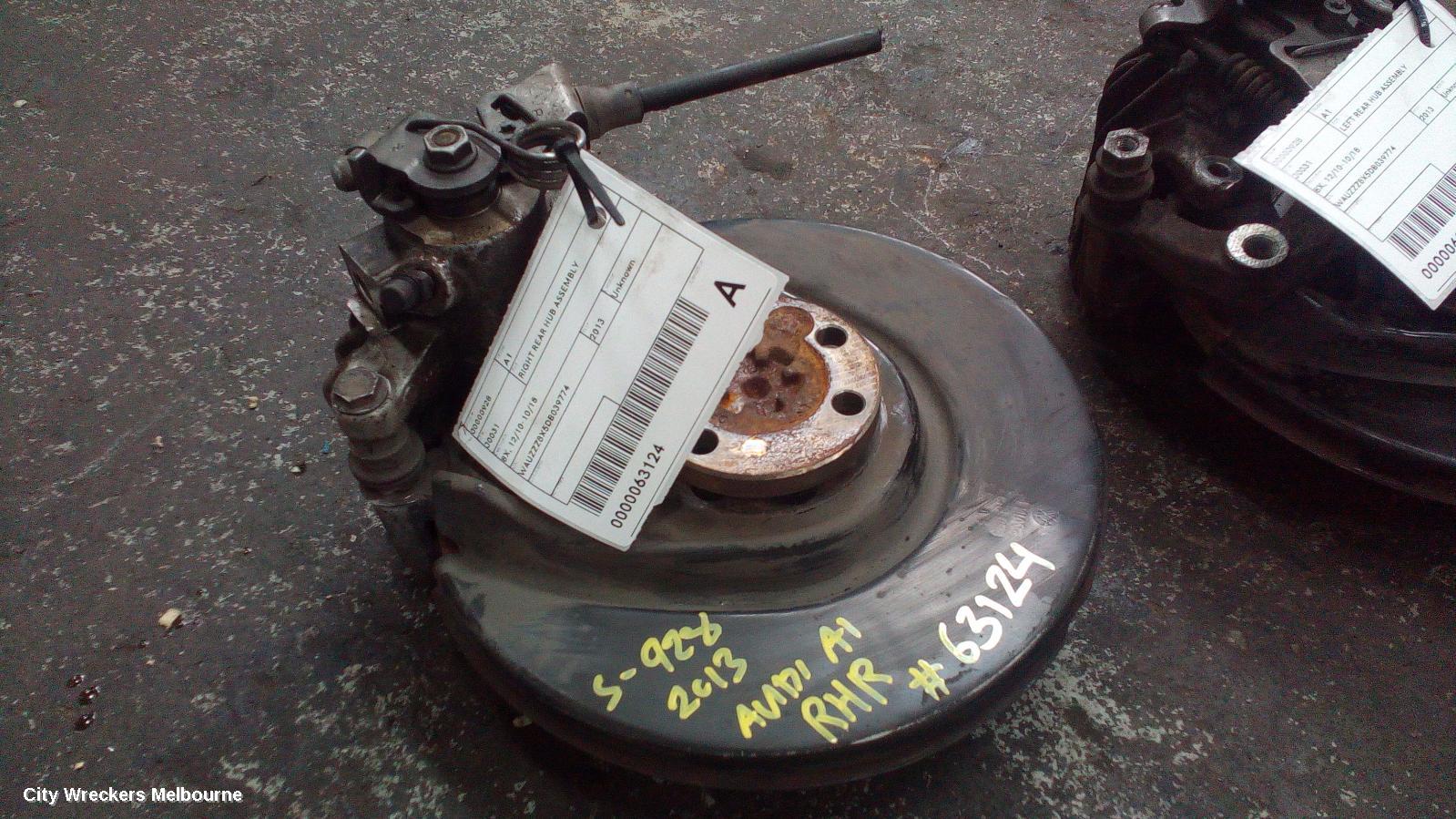AUDI A1 RIGHT REAR HUB ASSEMBLY, 8X, 12/2010 - 10/2018 - Image 3