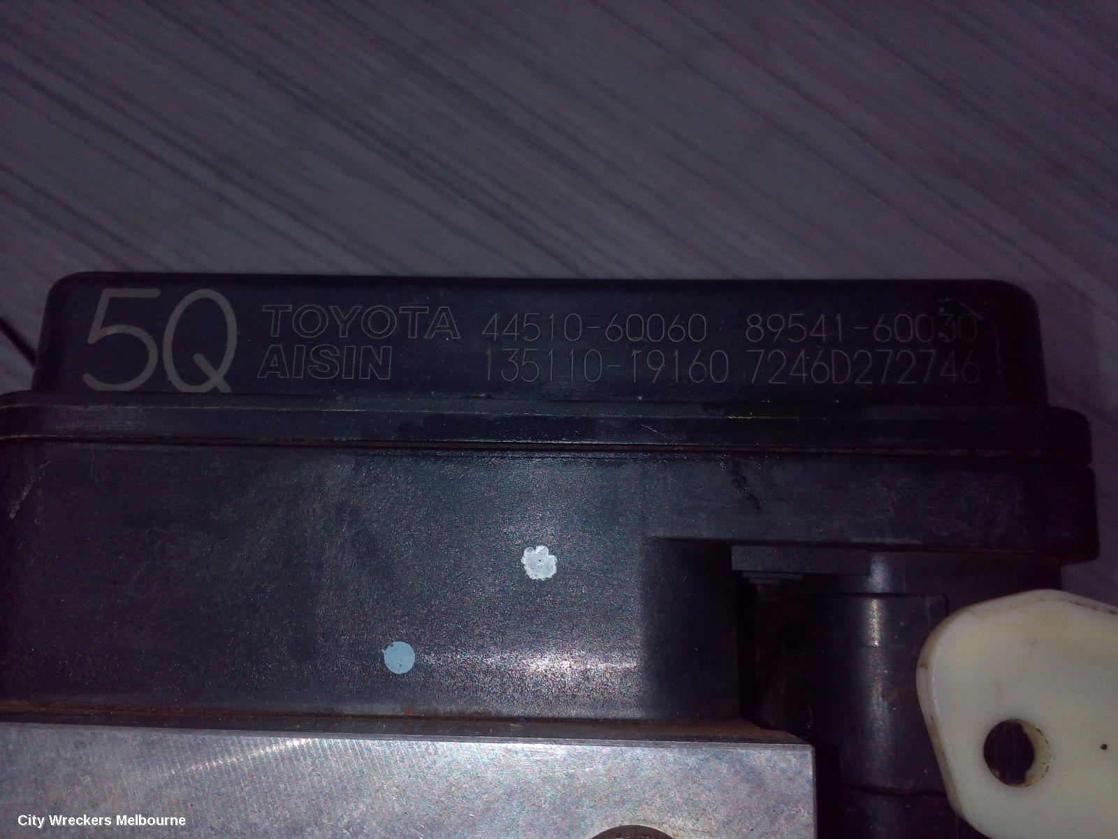 TOYOTA PRADO ABS PUMP/MODULATOR, 120 SERIES, ABS ONLY, P/N 44510-60060, 02/2003 - 10/2009 - Image 2