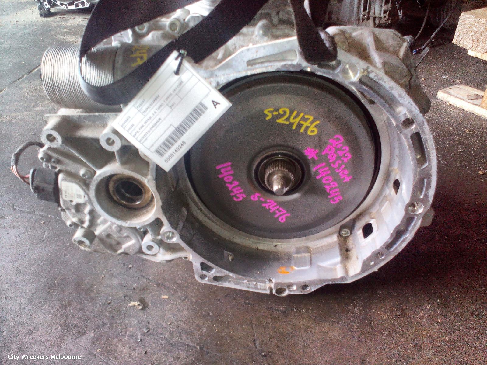 VOLKSWAGEN PASSAT TRANS/GEARBOX, AUTO, FWD, PETROL, 2.0, TURBO, 7 SPEED, URY CODE, B8/MK7, 10/2019 ONWARDS - Image 1