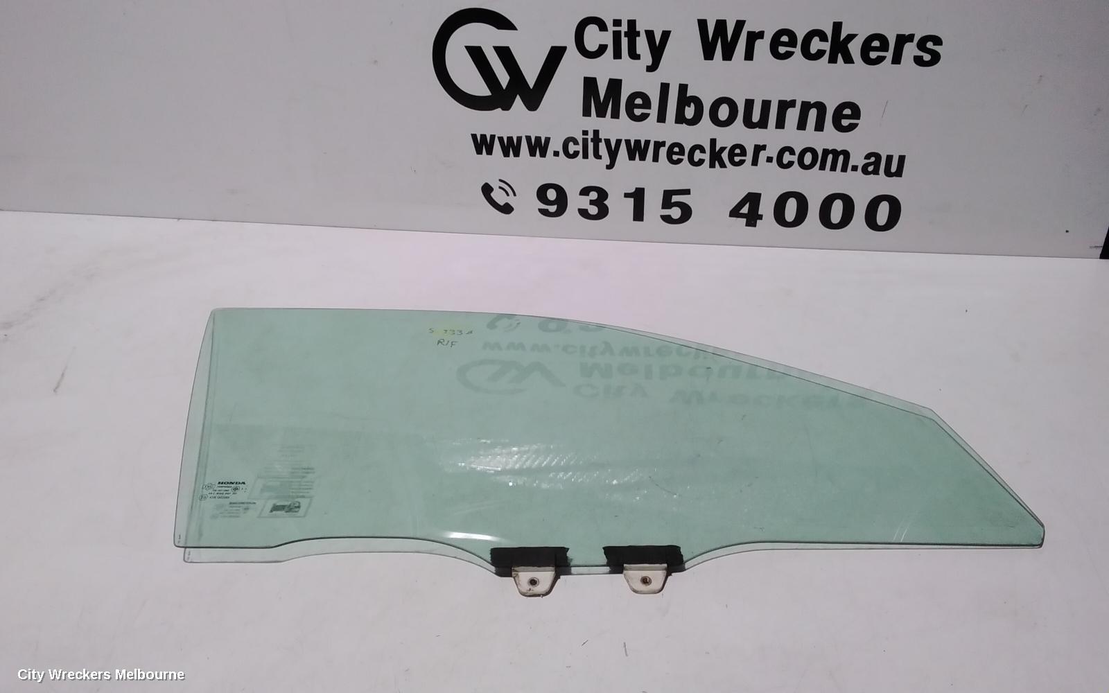 HONDA CIVIC RIGHT FRONT DOOR WINDOW, 7TH GEN, SEDAN, 11/2000 - 12/2005 - Image 3