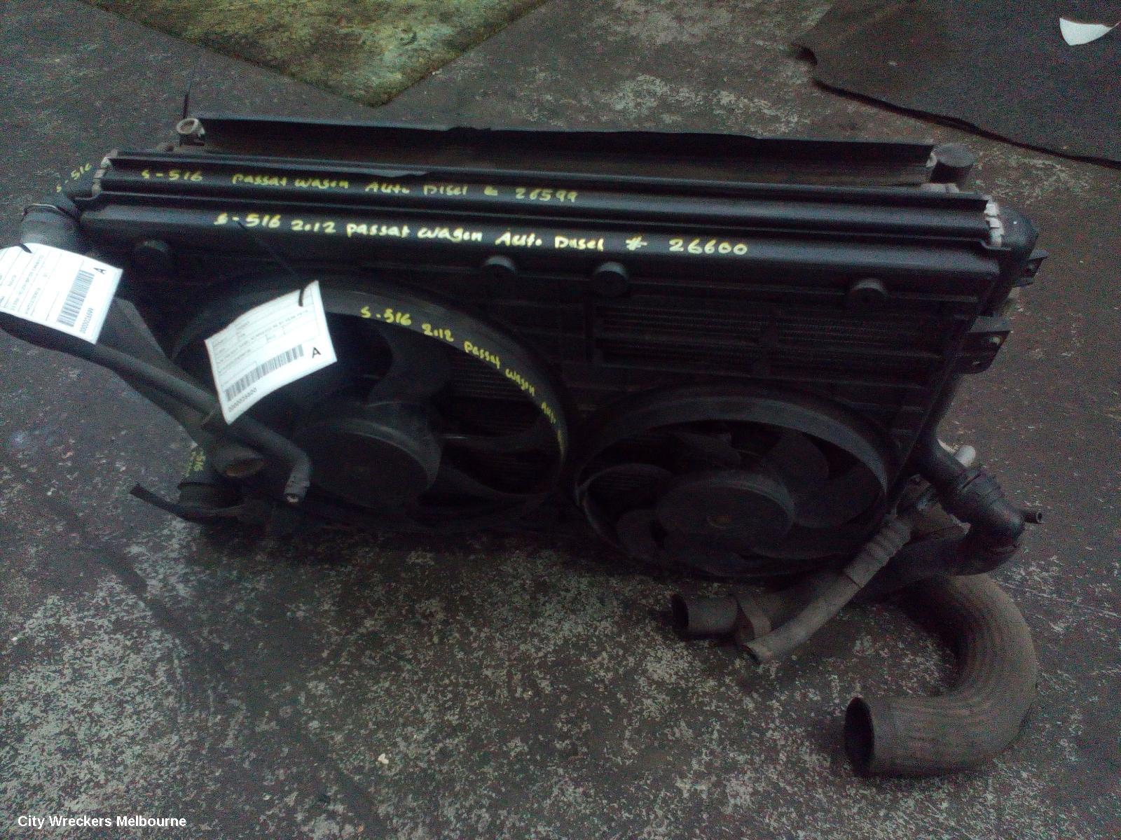 VOLKSWAGEN PASSAT FAN, DUAL FAN ASSY, DIESEL, 3C/MK6/3CC B6-B7, 03/2006 - 05/2015 - Image 1