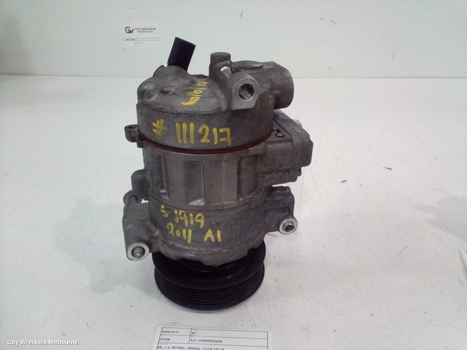 AUDI A1 A/C COMPRESSOR, 8X, 1.4, PETROL, DENSO, 11/2010 - 10/2018 - Image 2