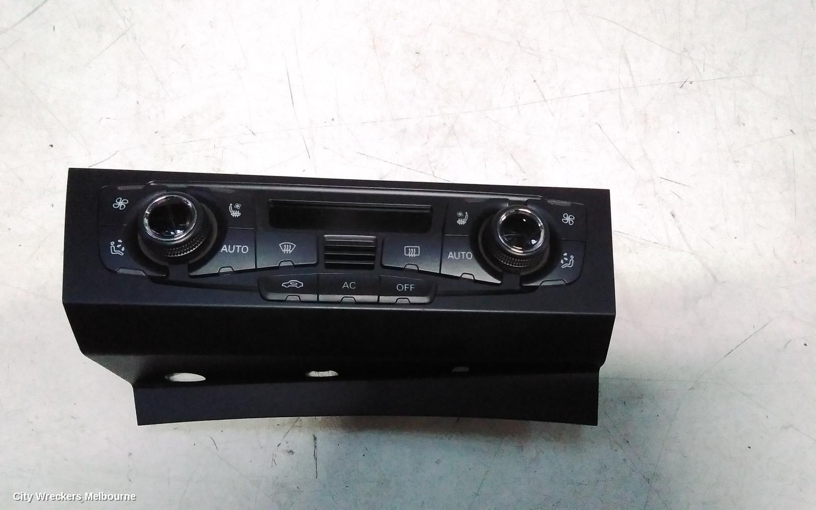 AUDI A4 HEATER/AC CONTROLS, SINGLE ZONE CLIMATE CONTROL, B8 8K, HEATED TYPE, 02/2008 - 06/2012 - Image 1