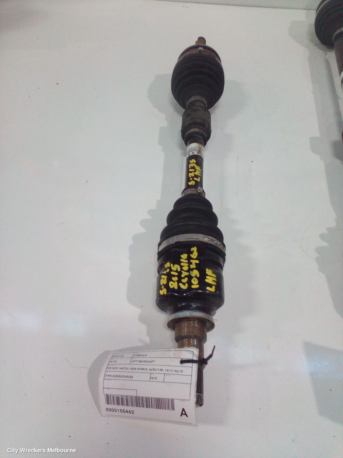 TOYOTA COROLLA LEFT DRIVESHAFT, ZRE182R, HATCH, NON HYBRID, AUTO T/M, 10/2012 - 03/2015 - Image 2
