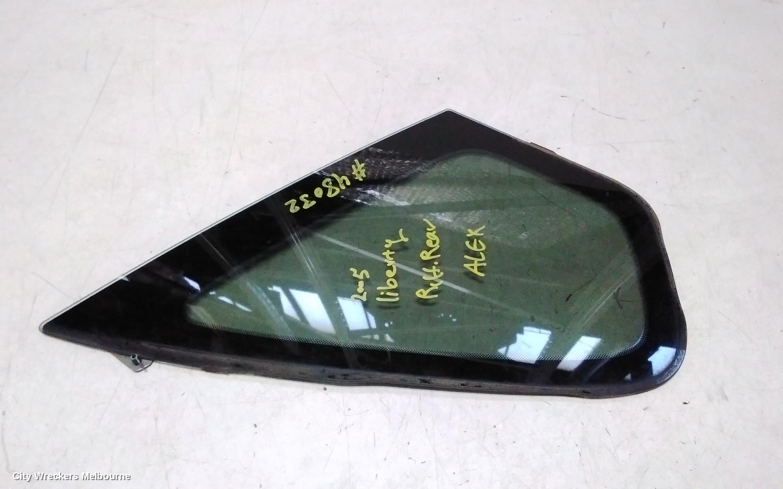 SUBARU LIBERTY RIGHT REAR SIDE GLASS, 4TH GEN, SEDAN, 09/2003 - 08/2009 - Image 3