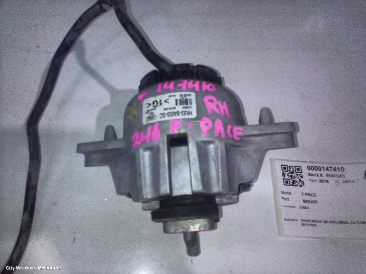 JAGUAR F PACE MOUNT, ENGINE MOUNT (RH SIDE), DIESEL, 2.0, TURBO, X761, 02/2016 - 10/2020 - Image 2