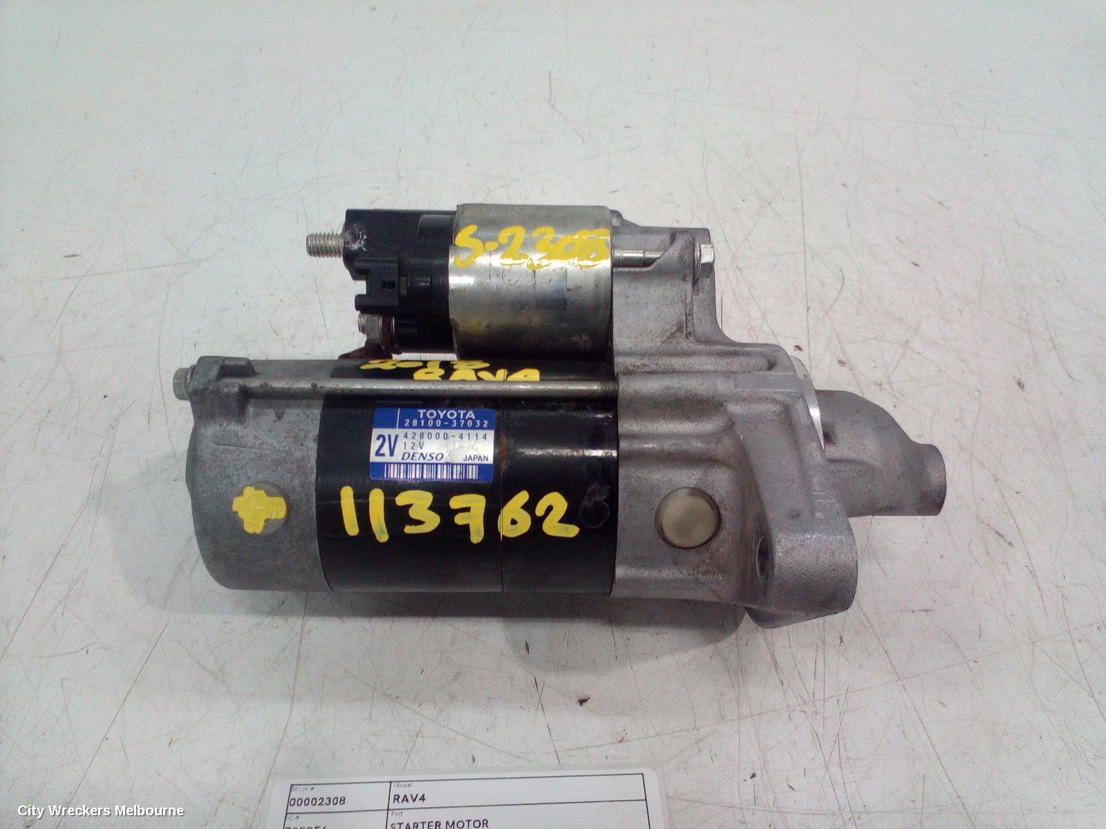 TOYOTA RAV4 STARTER, PETROL, 2.0, 3ZR-FE, ZSA42R, 12/2012 - 12/2018 - Image 1