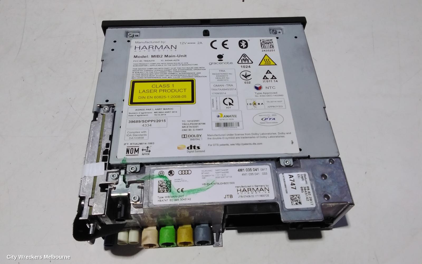 AUDI Q7 RADIO/CD/DVD/SAT/TV, DISPLAY SCREEN, 4M, 09/2015 - 03/2020 - Image 3