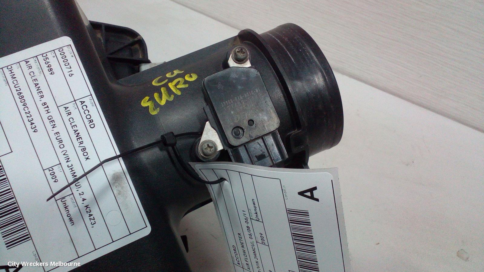 HONDA ACCORD AIR FLOW METER, 2.4, 8TH GEN, EURO (VIN JHMCU), 06/2008 - 06/2011 - Image 1