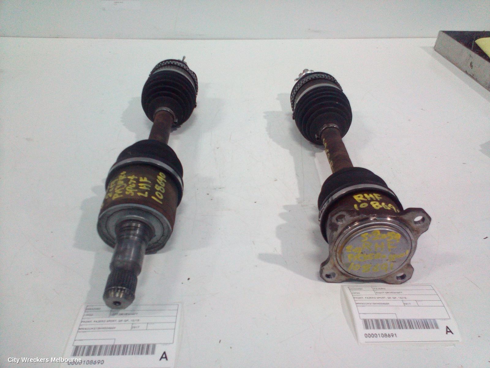 MITSUBISHI PAJERO LEFT DRIVESHAFT, FRONT, PAJERO SPORT, QE-QF, 10/2015 ONWARDS - Image 3