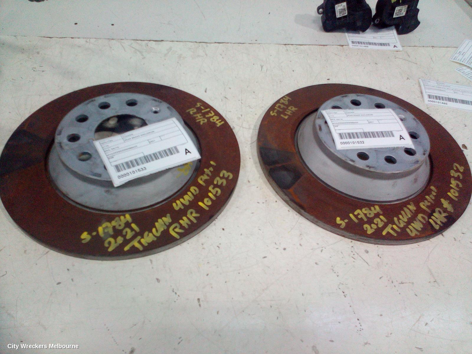 VOLKSWAGEN TIGUAN REAR BRAKE DISC/DRUM, 5NA, 06/2016 - 02/2024 - Image 3