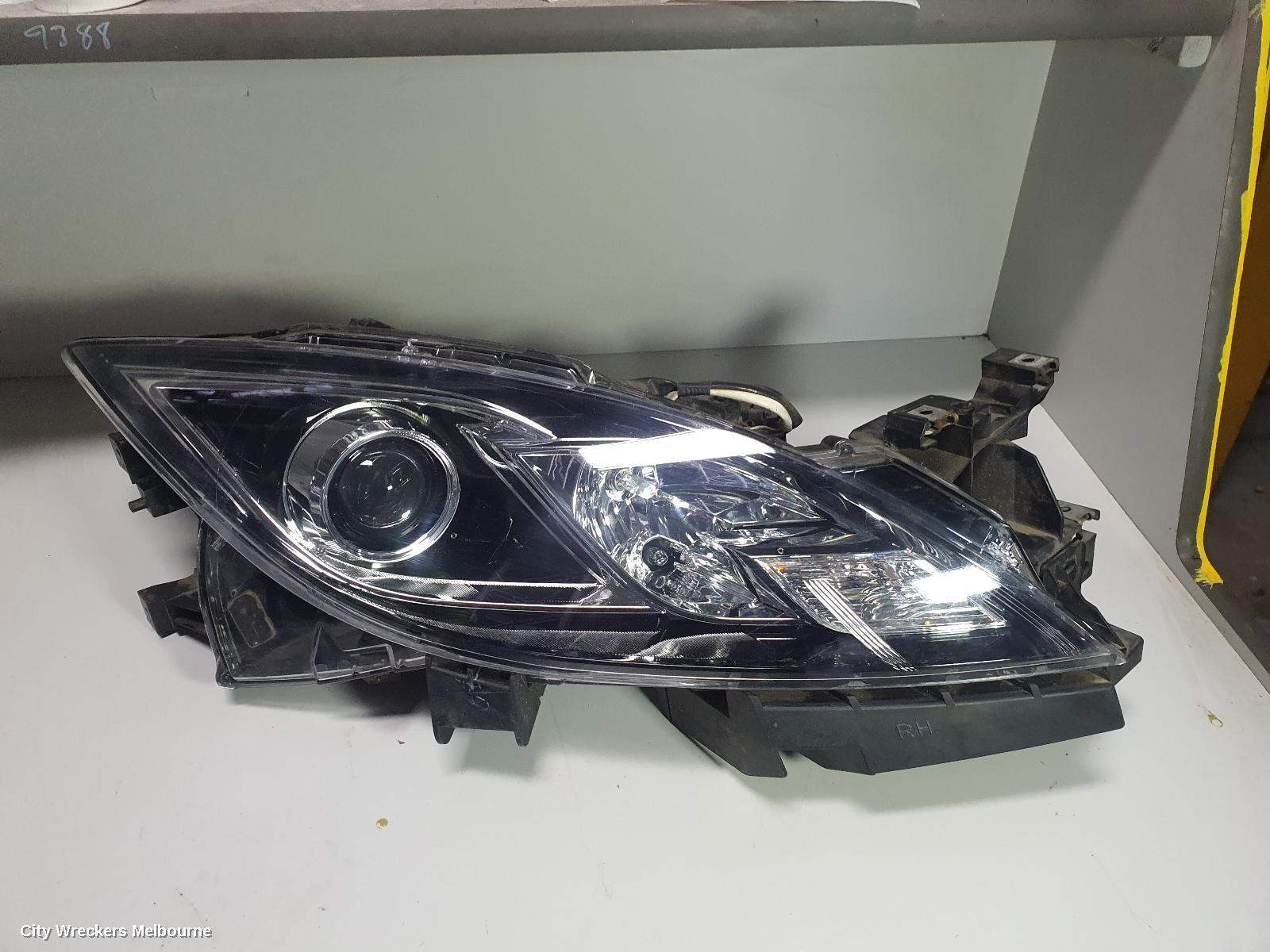 MAZDA 6 RIGHT HEADLAMP, GH SI, HALOGEN, MANUAL ADJ, 02/2008 - 03/2010 - Image 3