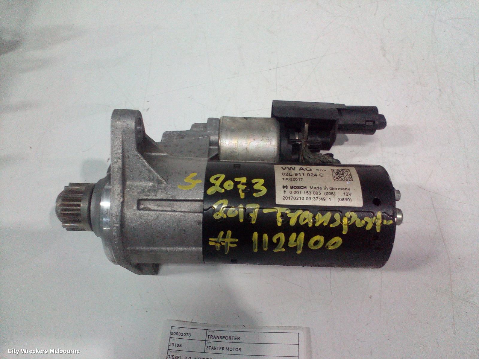 VOLKSWAGEN TRANSPORTER STARTER, DIESEL, 2.0, AUTO T/M, T6, 07/2015 ONWARDS - Image 1