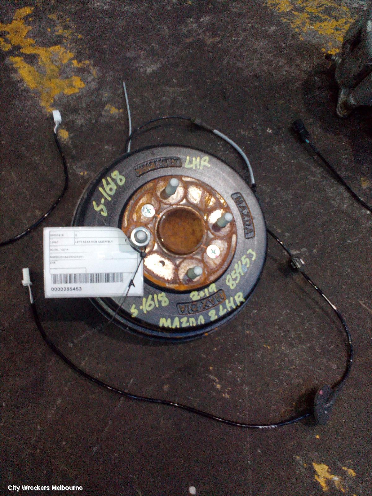MAZDA 2 LEFT REAR HUB ASSEMBLY, DJ/DL, 10/2014 ONWARDS - Image 2