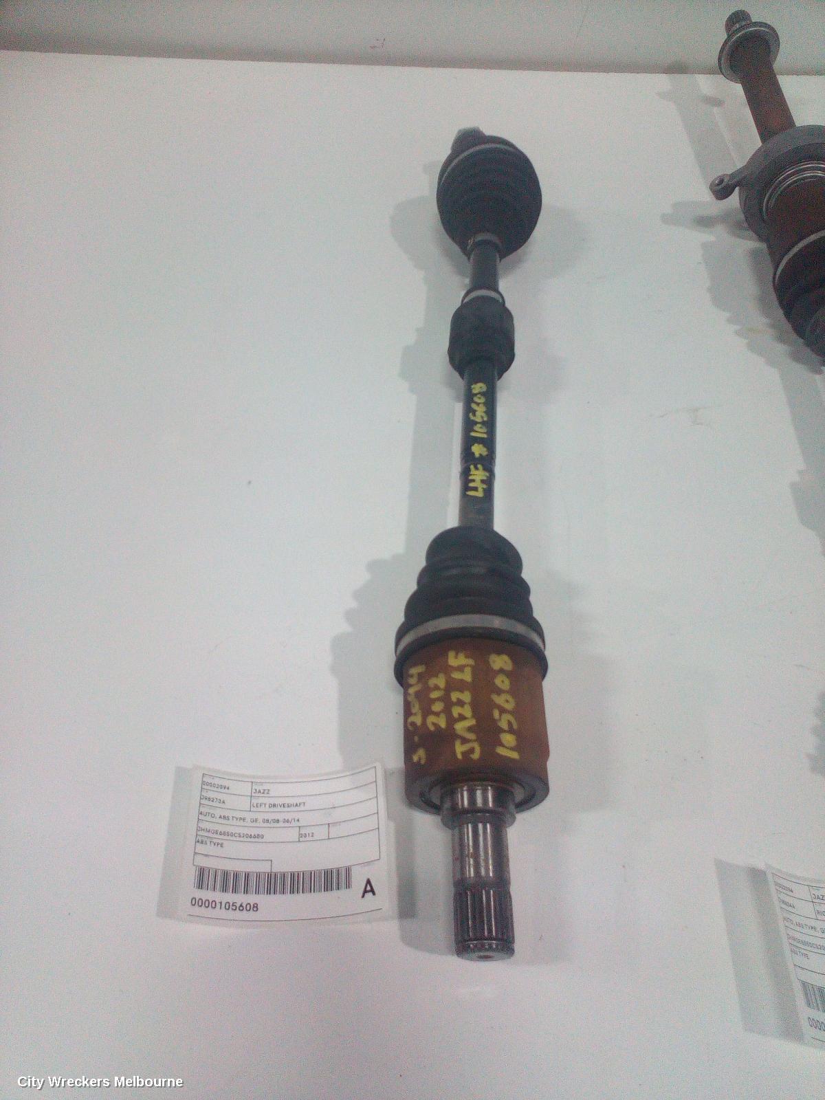 HONDA JAZZ LEFT DRIVESHAFT, AUTO, ABS TYPE, GE, 08/2008 - 06/2014 - Image 2