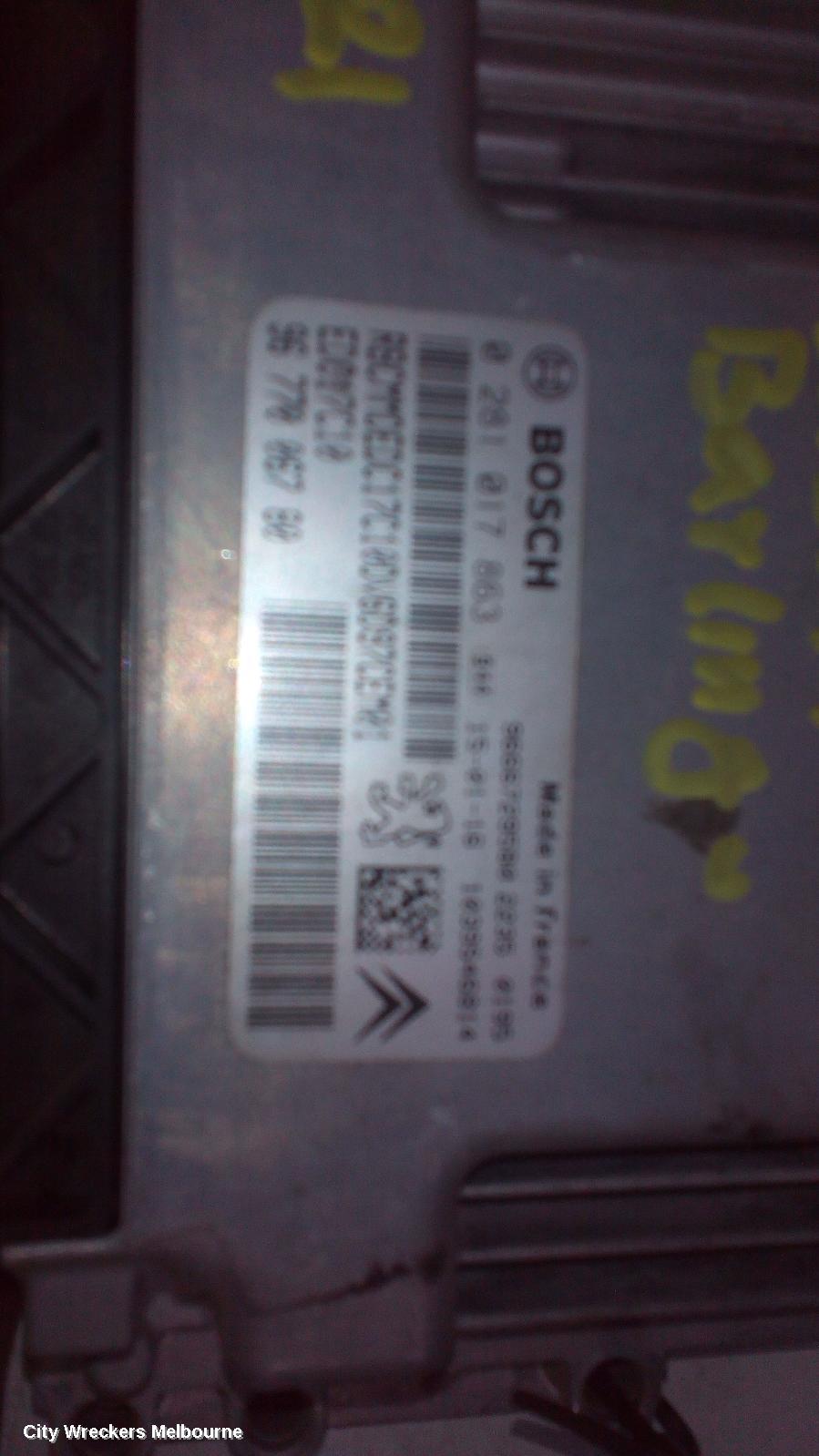 CITROEN BERLINGO ECU, ENGINE ECU, P/N 0281017863, ECU ONLY, B9C, 03/2009 - 12/2018 - Image 2