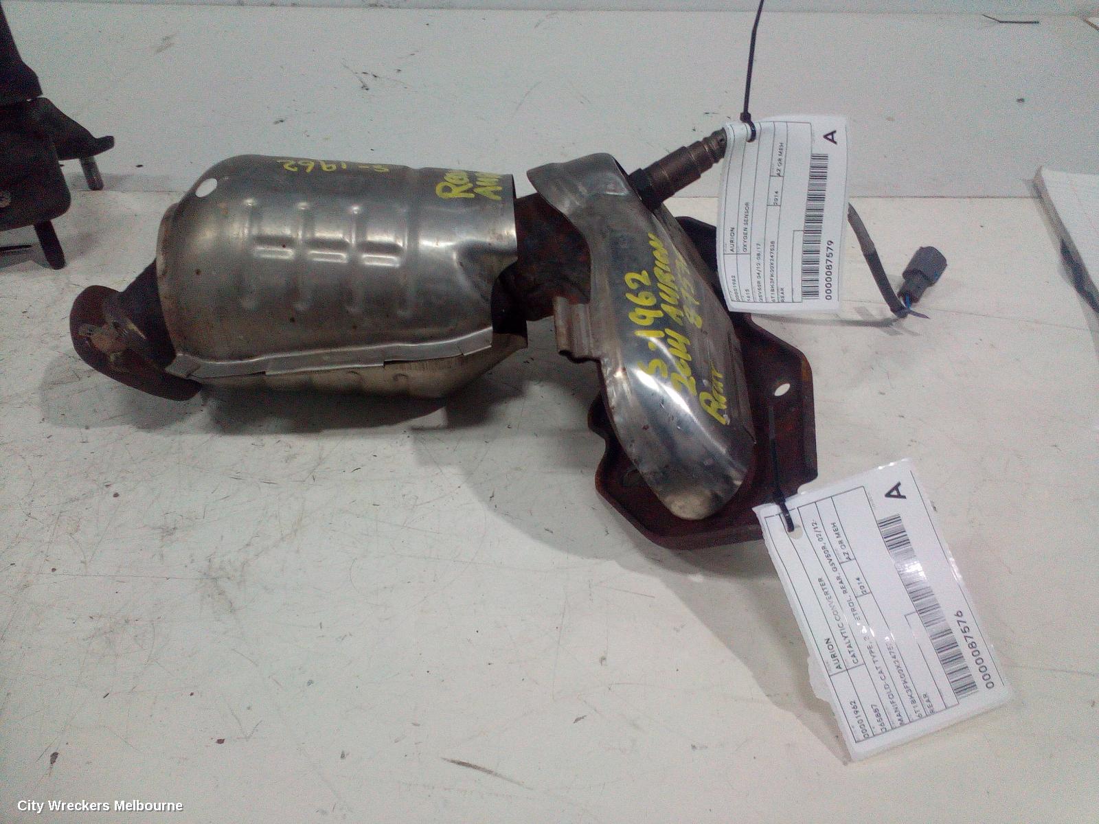 TOYOTA AURION CATALYTIC CONVERTER, MANIFOLD-CAT TYPE, 3.5, PETROL, REAR, GSV50R, 02/2012 - 08/2017 - Image 1