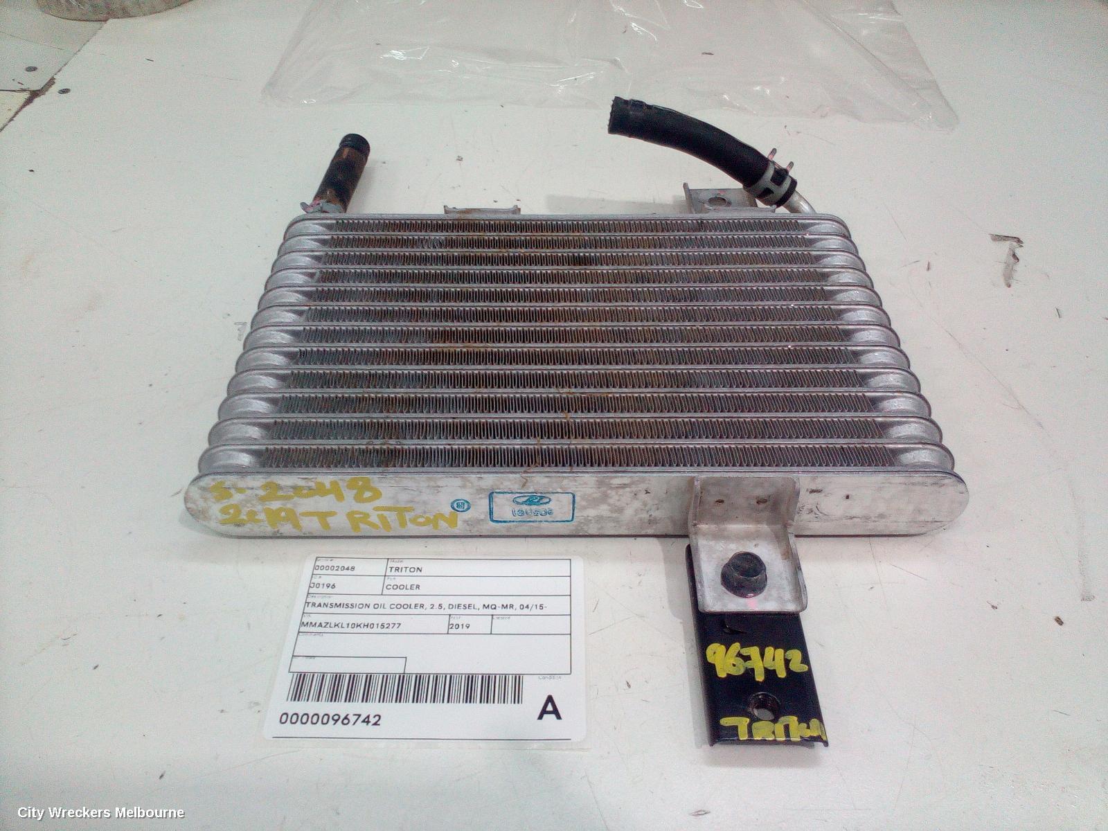 MITSUBISHI TRITON COOLER, TRANSMISSION OIL COOLER, 2.5, DIESEL, MQ-MR, 04/2015 ONWARDS - Image 2