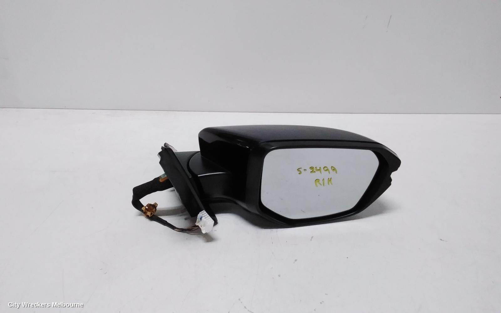 HONDA CIVIC RIGHT DOOR MIRROR, 10TH GEN, RS/VTI-L/VTI-LX, POWER FOLDING, W/ INDICATOR TYPE, 05/2016 - 08/2021 - Image 1