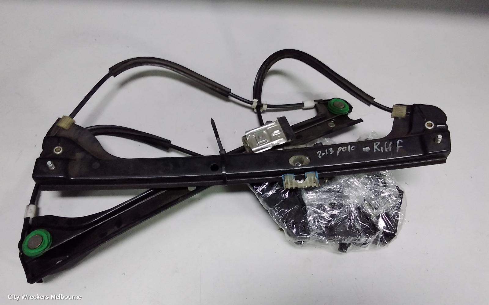 VOLKSWAGEN POLO RIGHT FRONT WINDOW REG/MOTOR, 6R, POWER, 5DR HATCH, 05/2010 - 05/2014 - Image 3