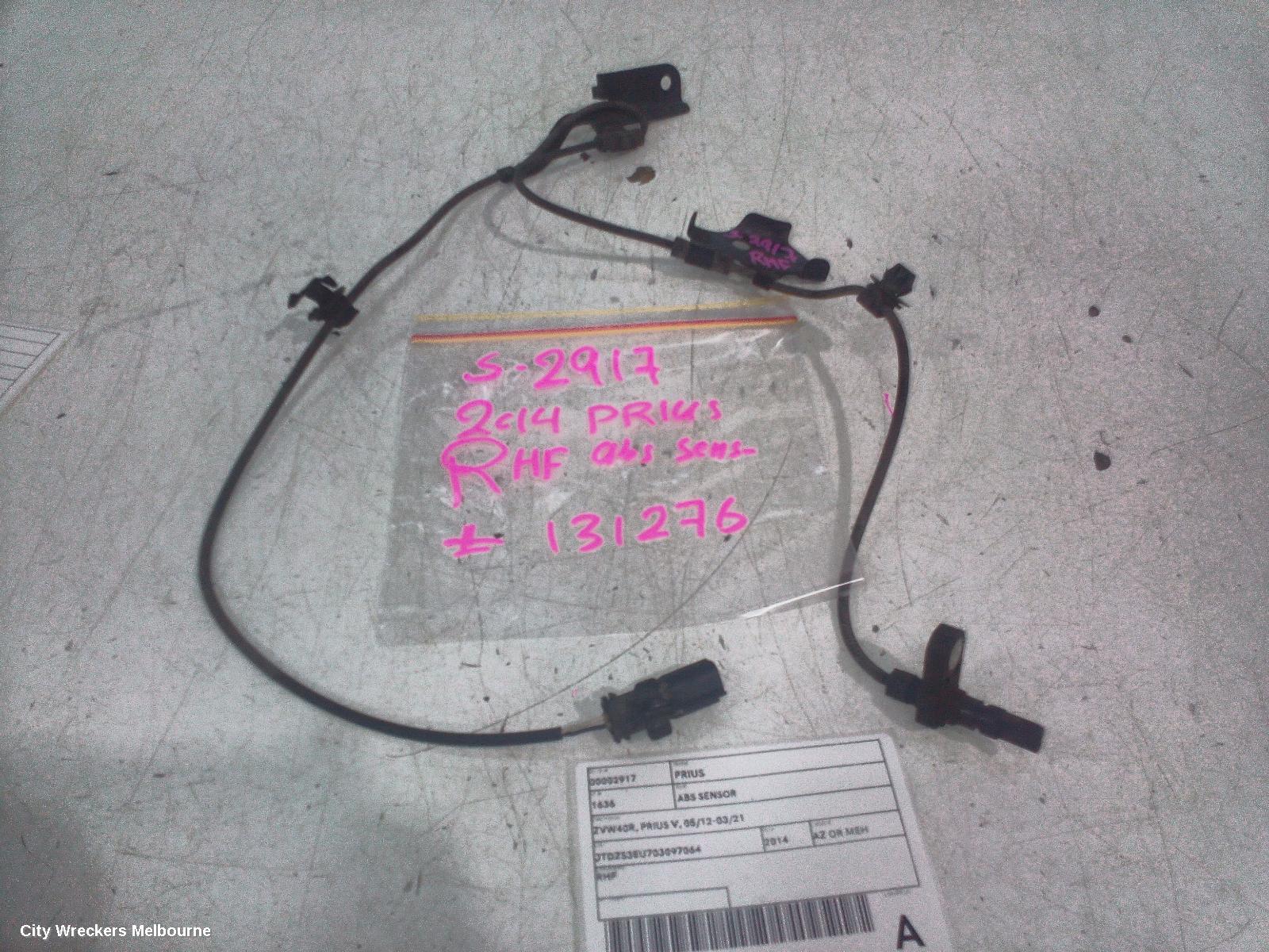 TOYOTA PRIUS ABS SENSOR, ZVW40R, PRIUS V, 05/2012 - 11/2022 - Image 1