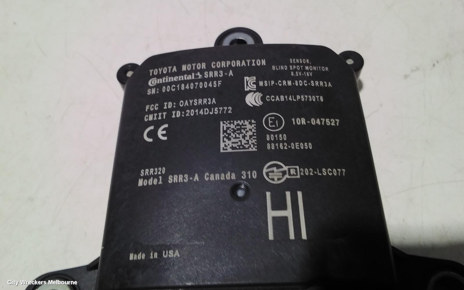 TOYOTA KLUGER, XU50 SERIES, 03/2014 - 02/2021, RHR BLIND SPOT MODULE: 98383 - Image 3