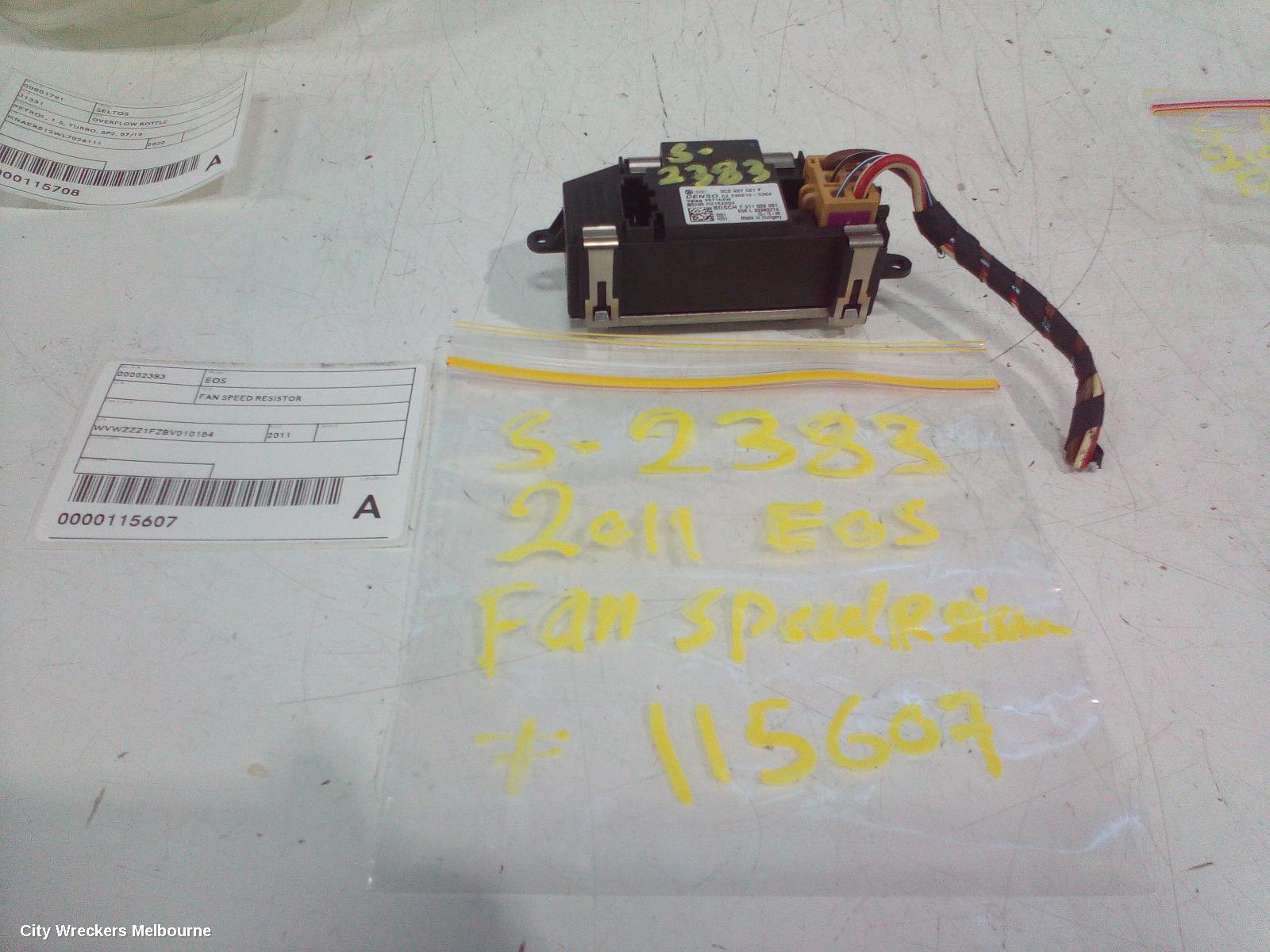 VOLKSWAGEN EOS FAN SPEED RESISTOR - Image 2