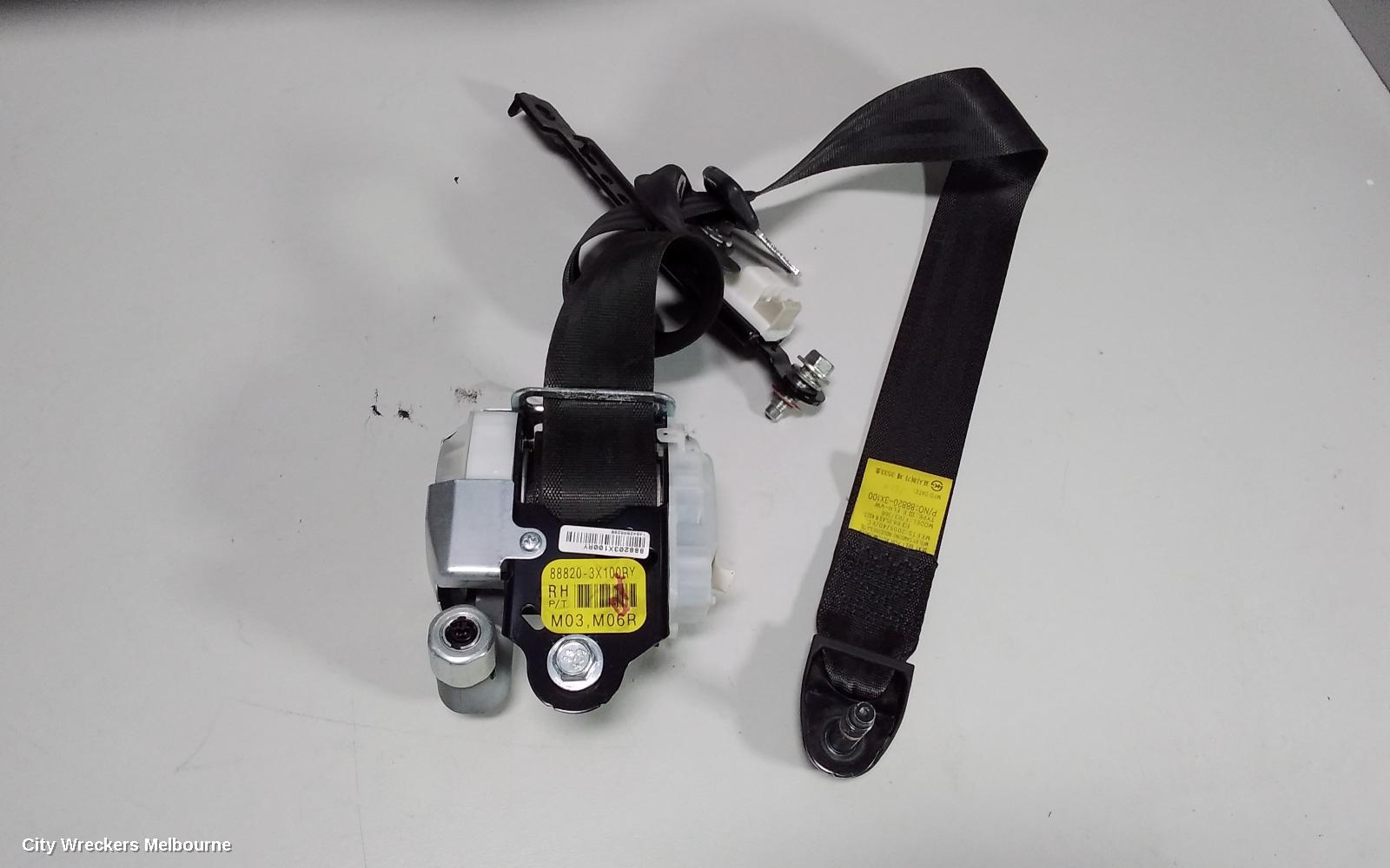 HYUNDAI ELANTRA SEATBELT/STALK, RH FRONT, SEAT BELT ONLY, MD, 03/2011 - 11/2015 - Image 2