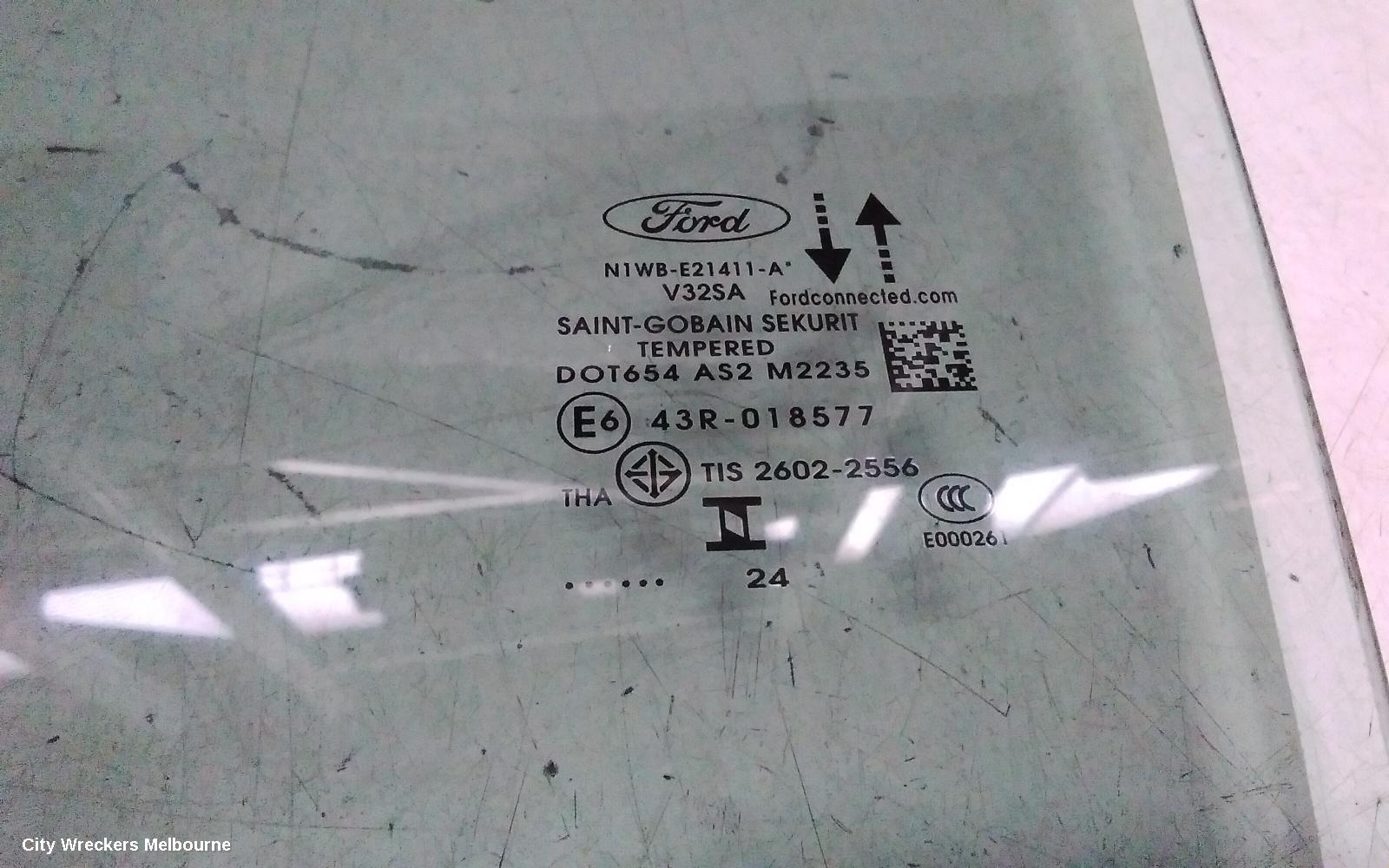 FORD RANGER LEFT FRONT DOOR WINDOW, RA, DUAL CAB, 05/2022 ONWARDS - Image 3