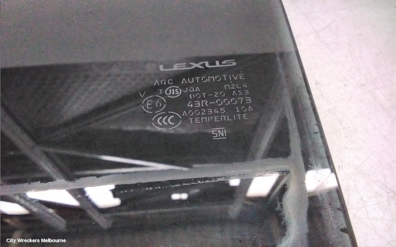 LEXUS RX SERIES LEFT REAR DOOR WINDOW, AL10, 12/2008 - 08/2015 - Image 3