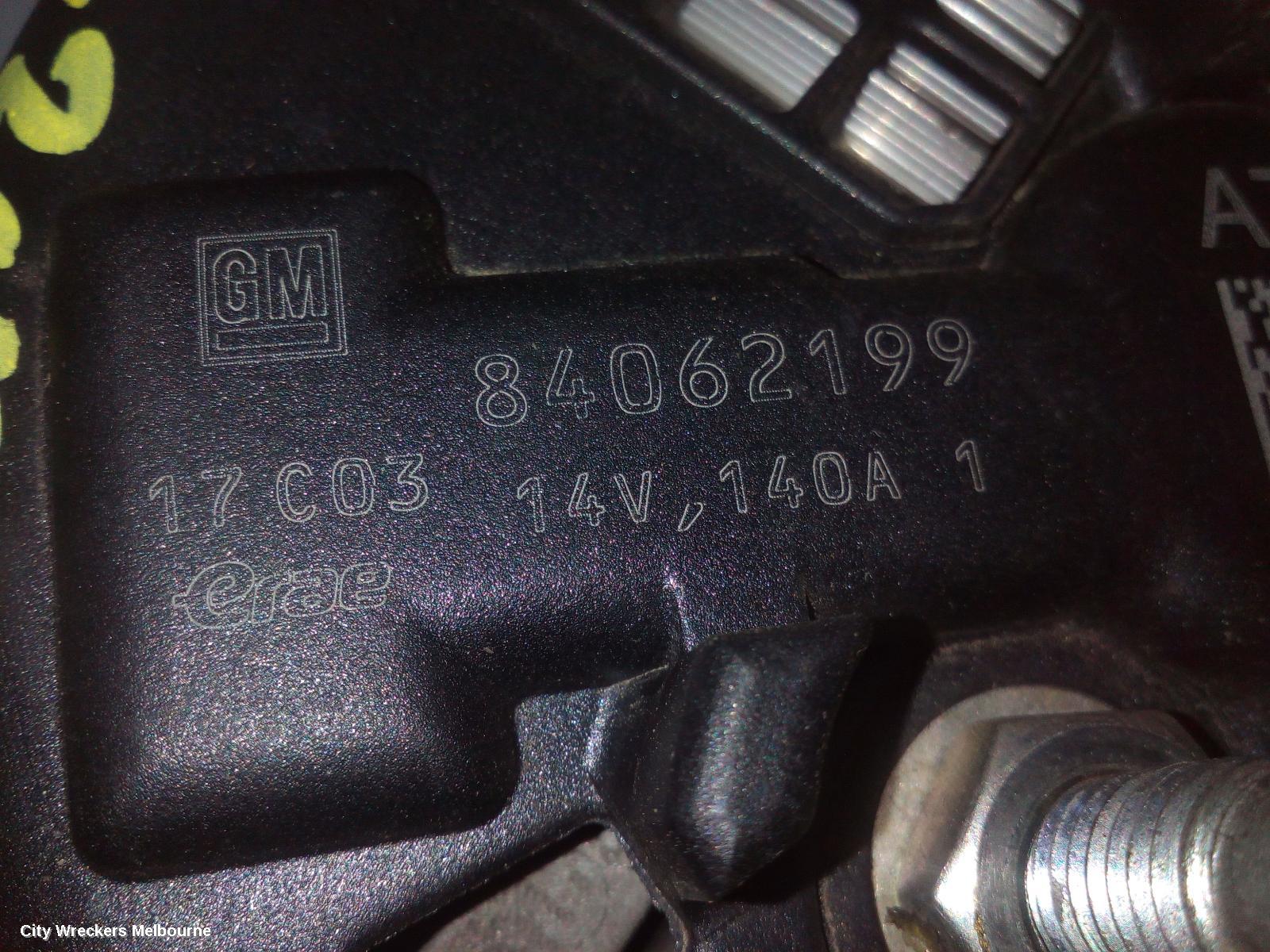 HOLDEN COLORADO ALTERNATOR, DIESEL, RG/RG 7, 01/2012 - 12/2020 - Image 1