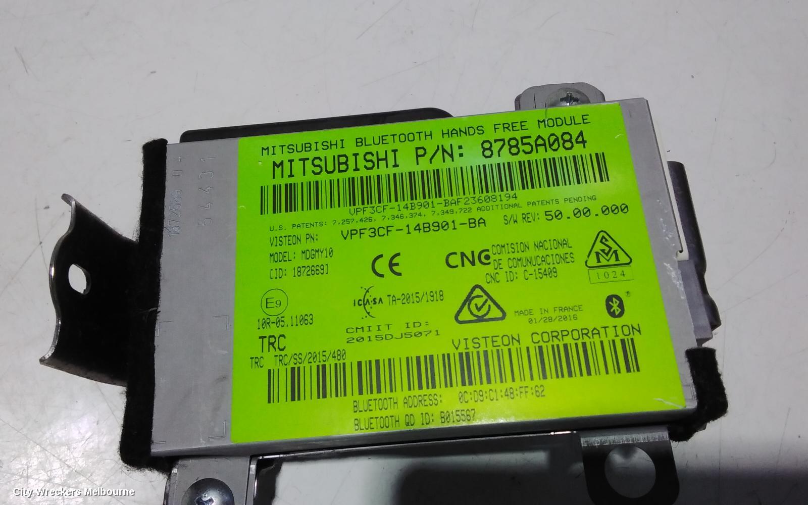 MITSUBISHI TRITON, MQ-MR, 03/2015 - 10/2023, 8785A084  BLUETOOTH-FREISPRECH-STEUERGERÄT : 92345 - Image 2