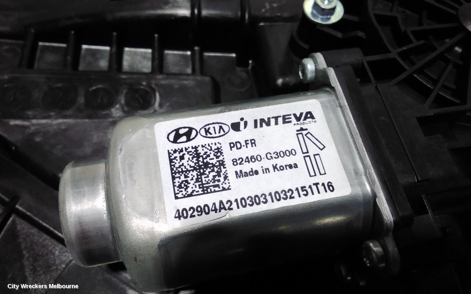HYUNDAI I30 RIGHT FRONT WINDOW REG/MOTOR, PD, HATCH, DOOR REG ASSY (REG AND MOTOR), 03/2017 ONWARDS - Image 3