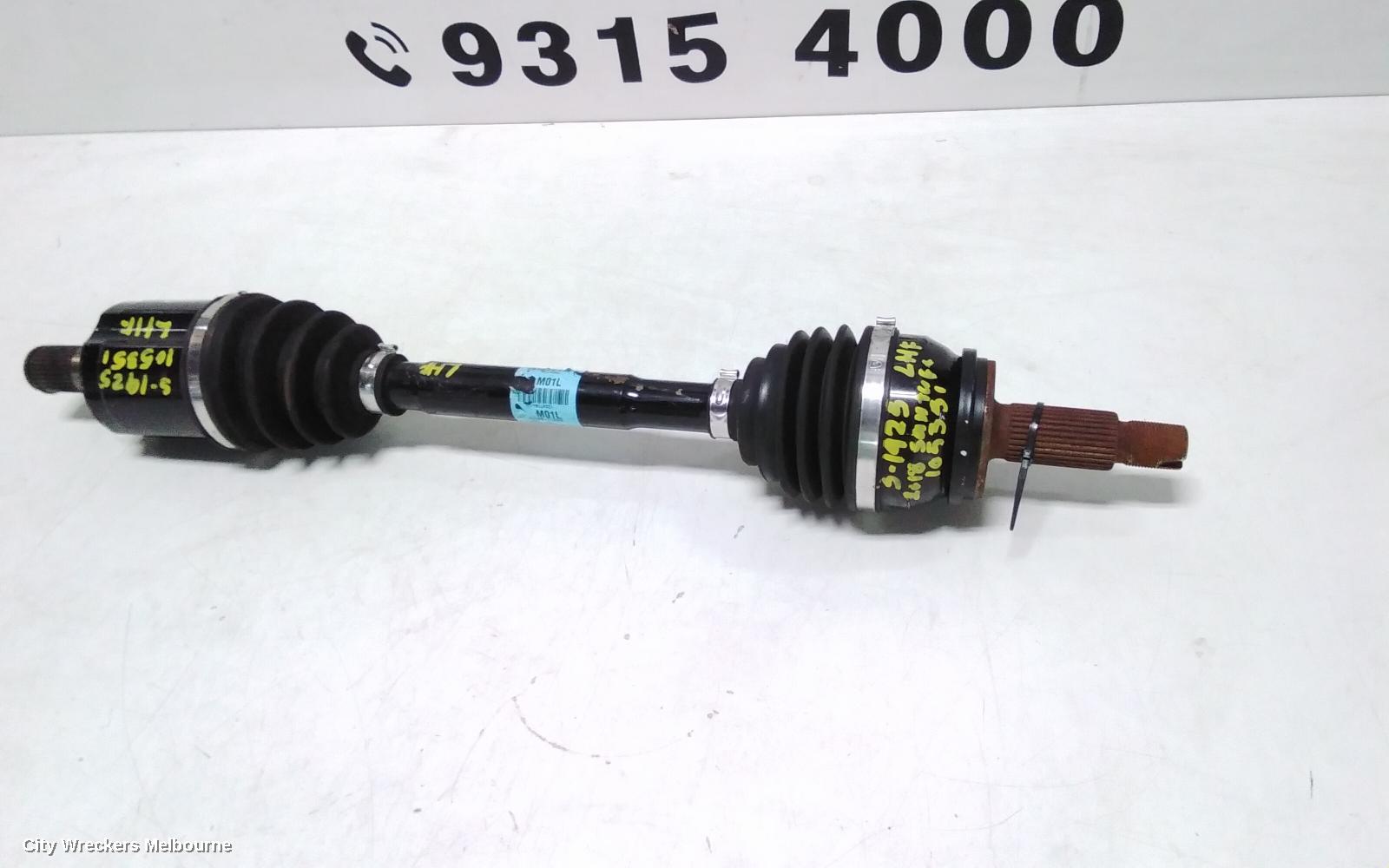 HYUNDAI SANTA FE LEFT DRIVESHAFT, FRONT, AUTO T/M, DIESEL, 2.2, TM, 03/2018 ONWARDS - Image 2
