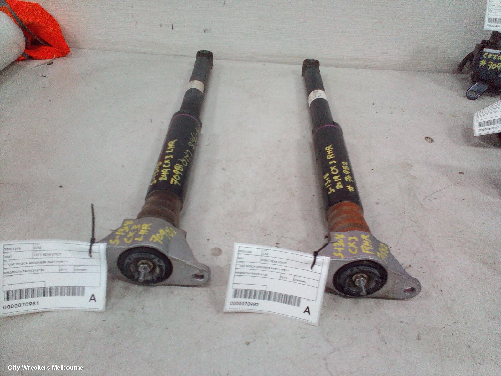 MAZDA CX3 SHOCK ABSORBER, DK, 2WD, 02/2017 ONWARDS - Image 3