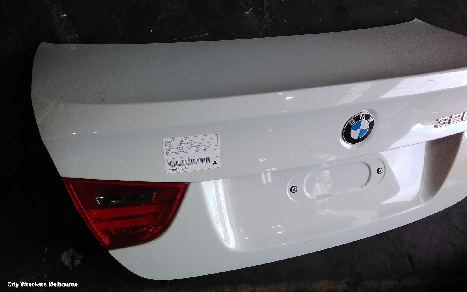 BMW 3 SERIES BOOTLID/TAILGATE, BOOTLID, E90, SEDAN, NON KEY BARREL, 10/2008 - 01/2012 - Image 2