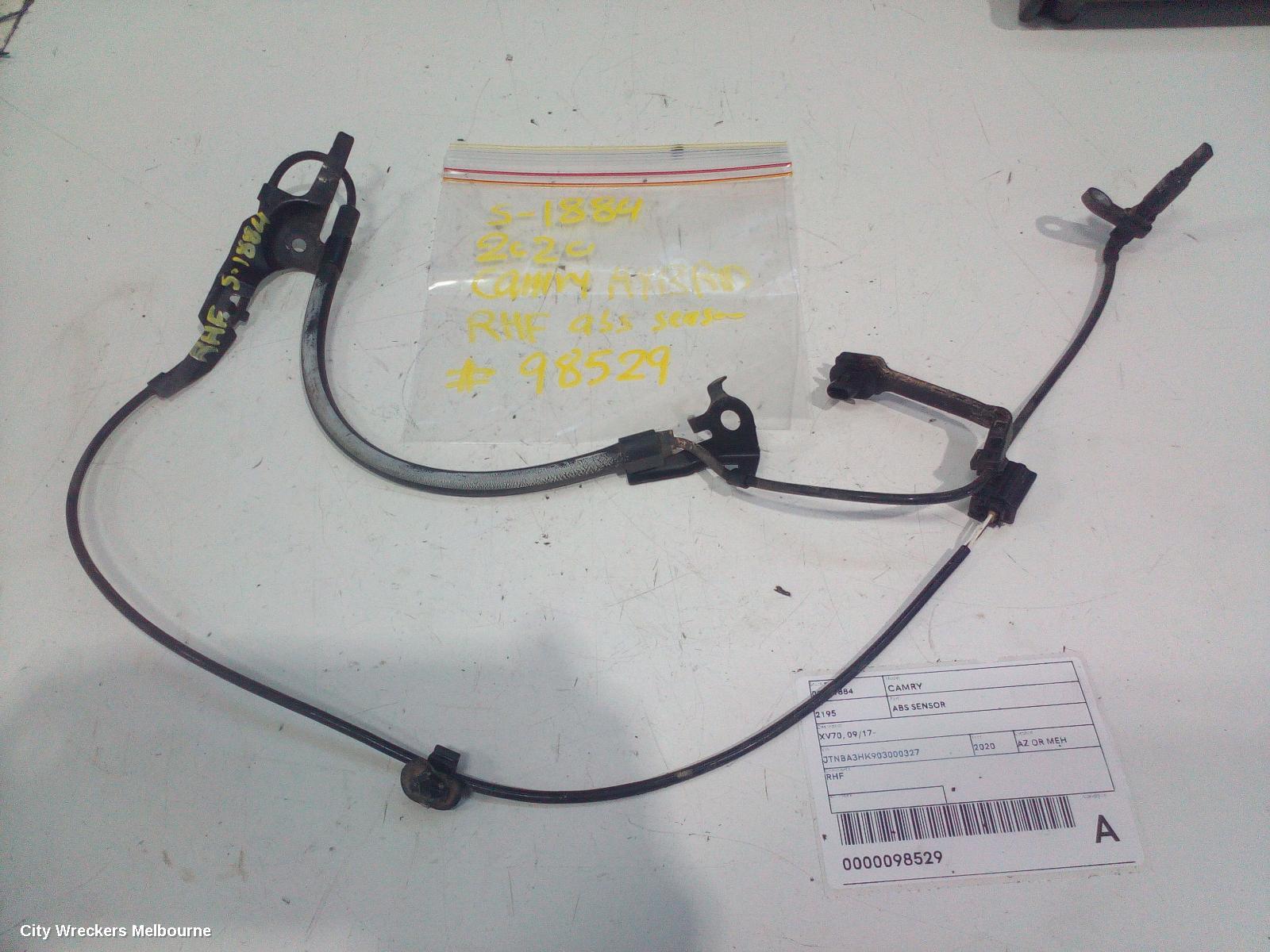 TOYOTA CAMRY ABS SENSOR, RH FRONT, XV70, A25A-FXS, HEV, 09/2017 - 05/2024 - Image 2
