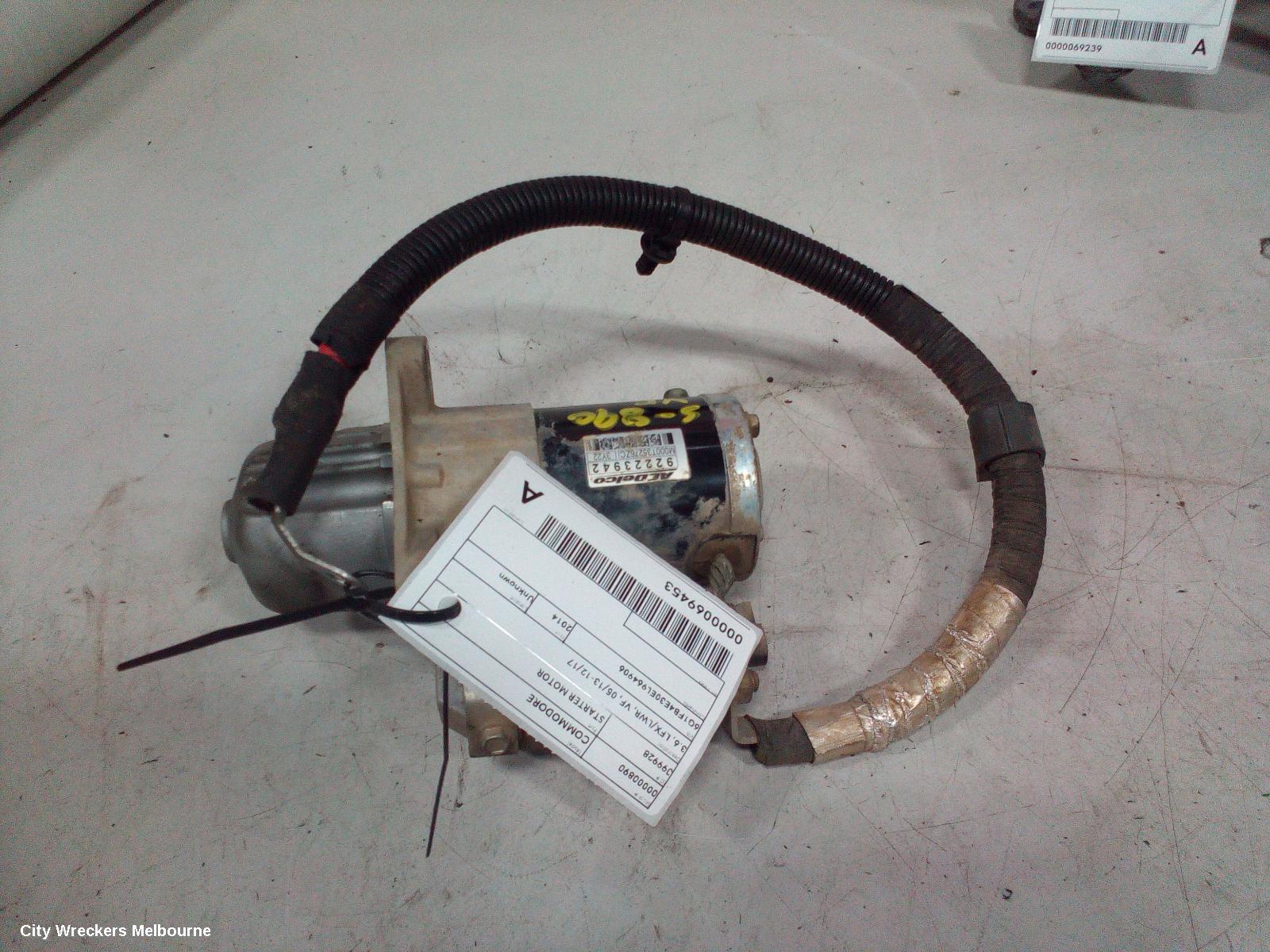 HOLDEN COMMODORE STARTER, 3.6, LFX/LWR, VF, 05/2013 - 12/2017 - Image 3