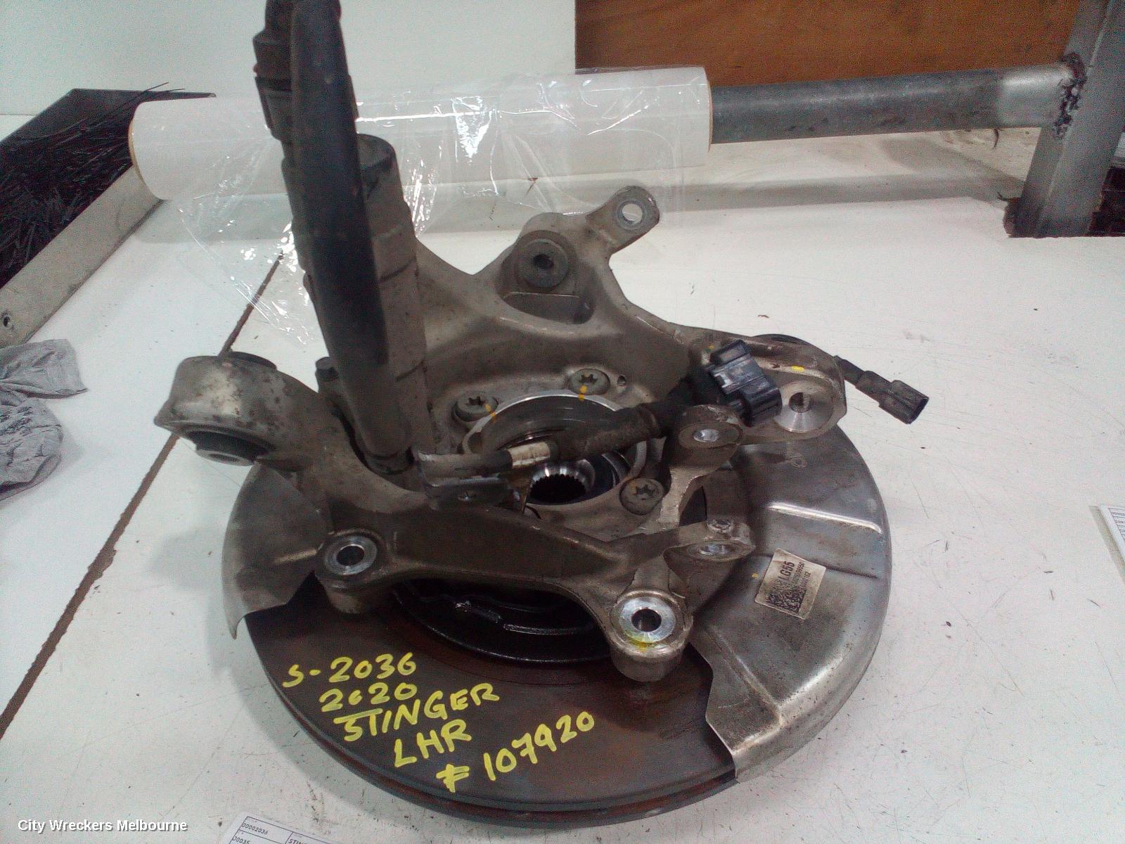 KIA STINGER LEFT REAR HUB ASSEMBLY, CK, 06/2017 ONWARDS - Image 2