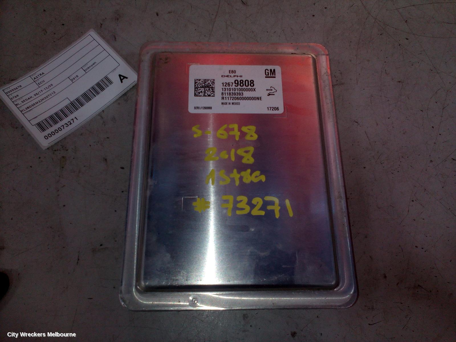 HOLDEN ASTRA ECU, BL, SEDAN, 05/2017 - 12/2020 - Image 2