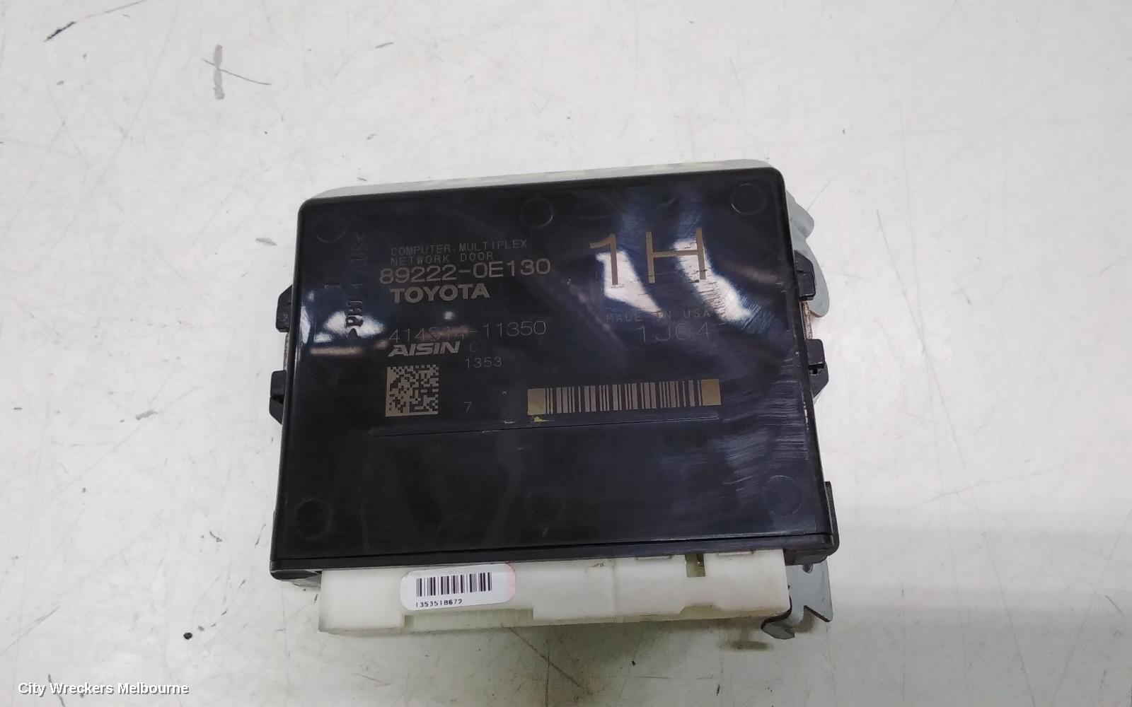 TOYOTA KLUGER, XU70 SERIES, 03/2021 ONWARDS, 89222-35010   COMPUTER, MULTIPLEX NETWORK DOOR : 109838 - Image 2