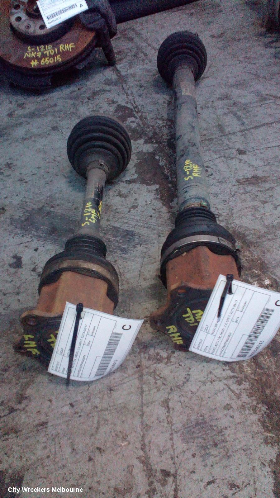 VOLKSWAGEN GOLF RIGHT DRIVESHAFT, FRONT, AUTO T/M, DIESEL, 2.0, GEN 7, 03/2013 - 03/2017 - Image 3