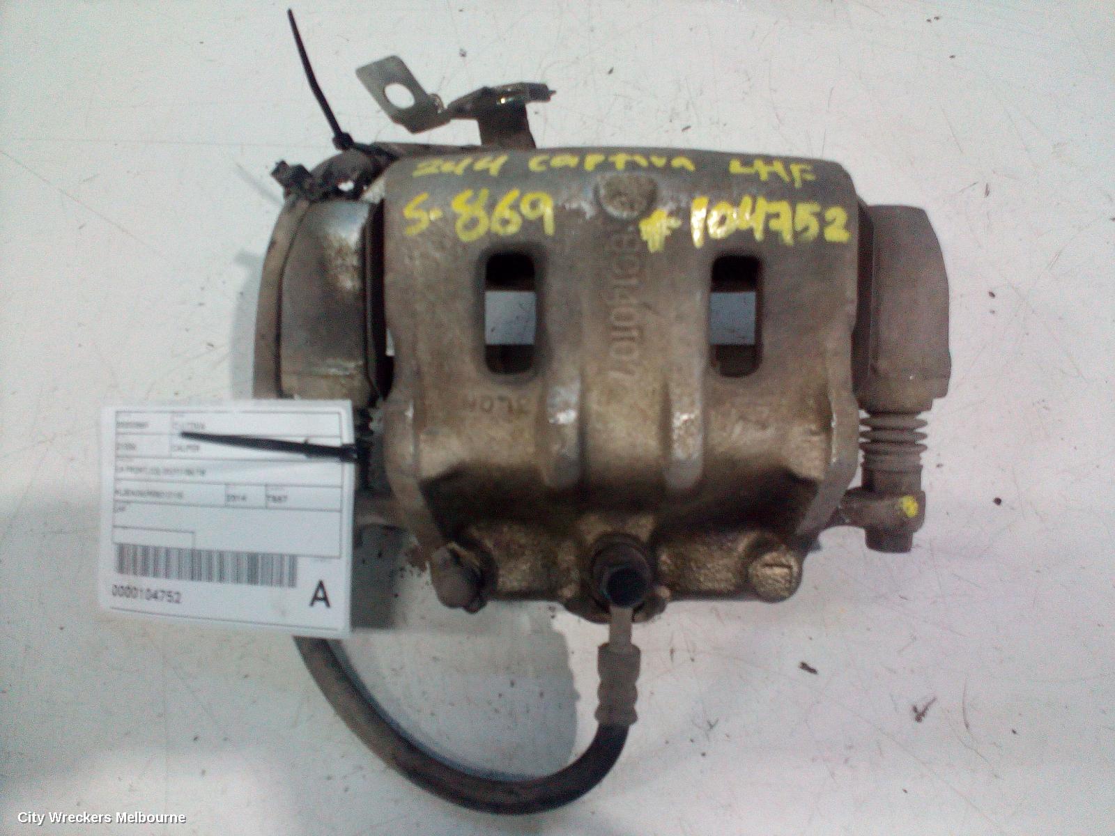 HOLDEN CAPTIVA CALIPER, LH FRONT, CG, 01/2011 - 06/2018 - Image 2