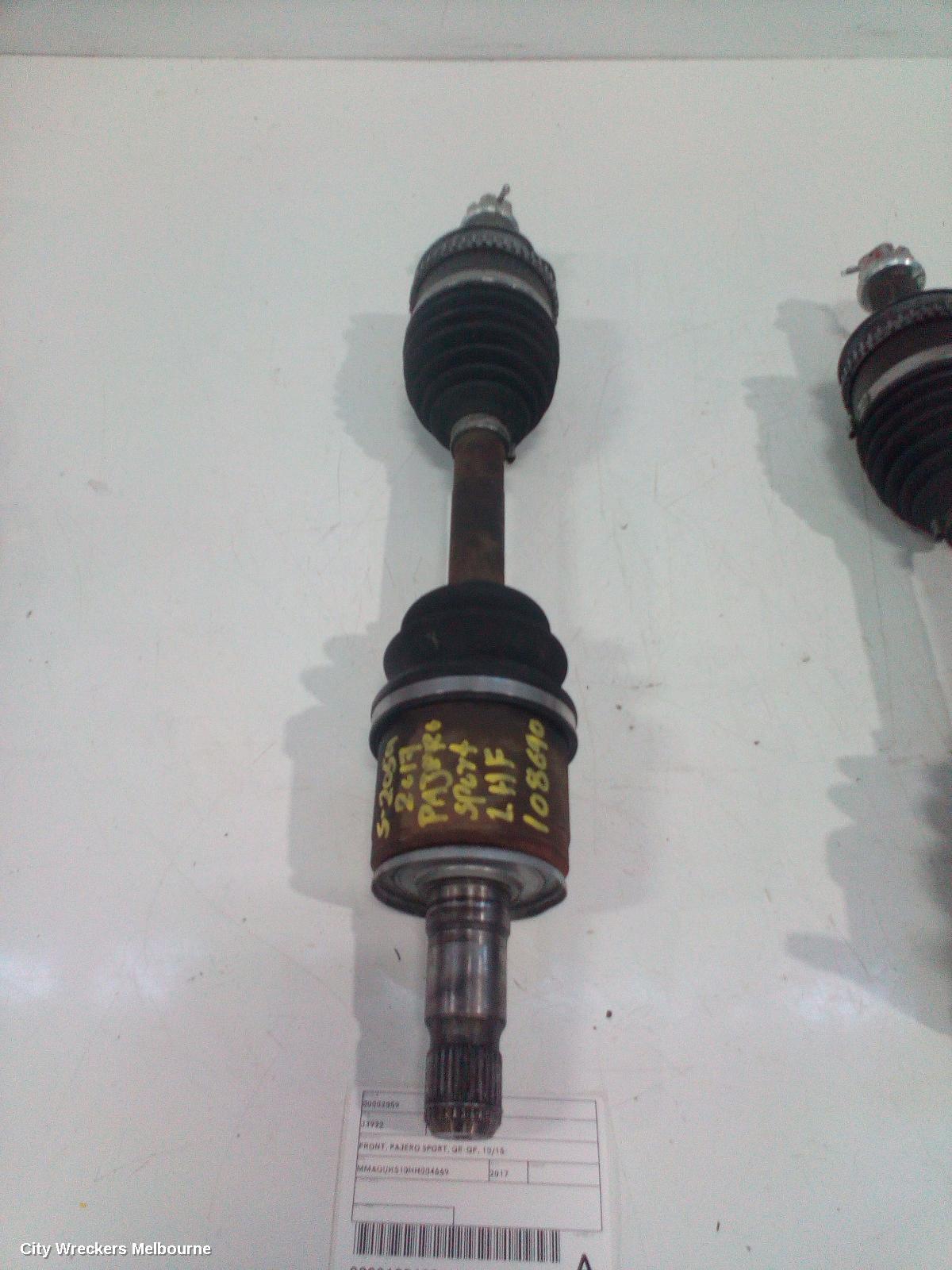 MITSUBISHI PAJERO LEFT DRIVESHAFT, FRONT, PAJERO SPORT, QE-QF, 10/2015 ONWARDS - Image 2
