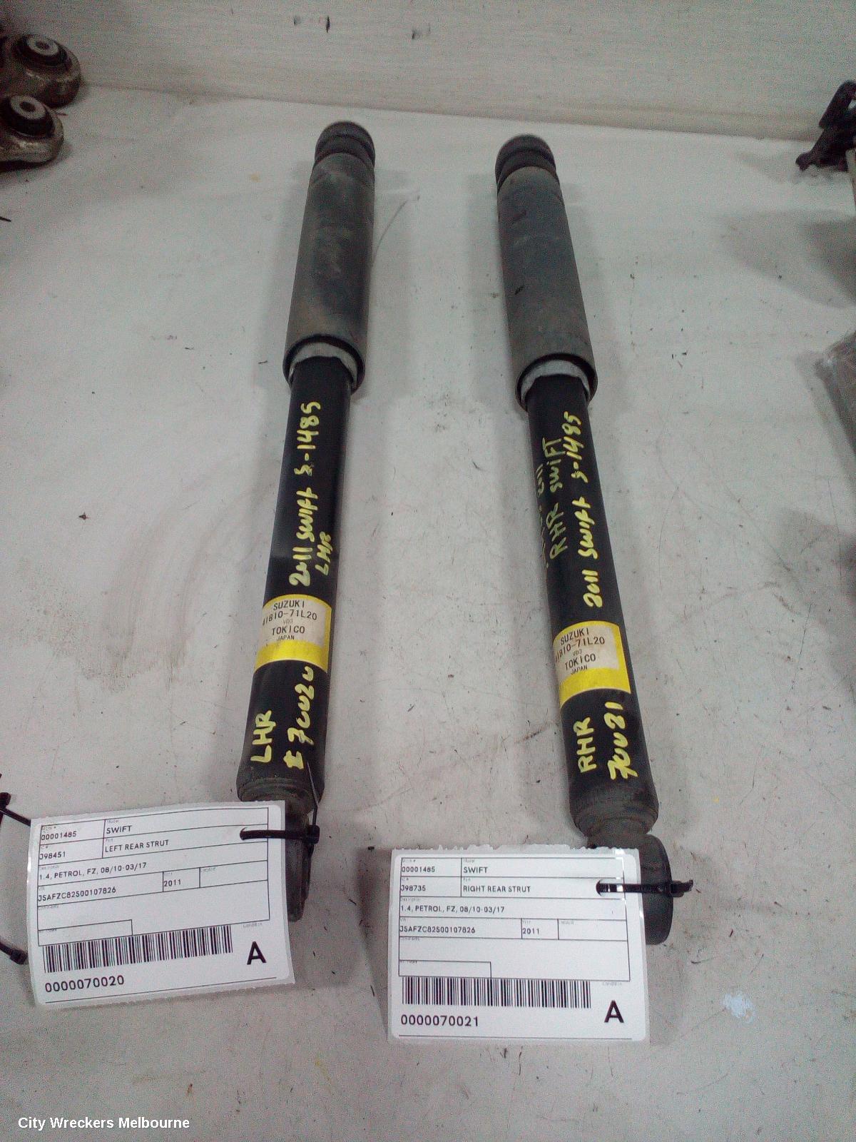 SUZUKI SWIFT RIGHT REAR STRUT, 1.4, PETROL, FZ, 08/2010 - 03/2017 - Image 3