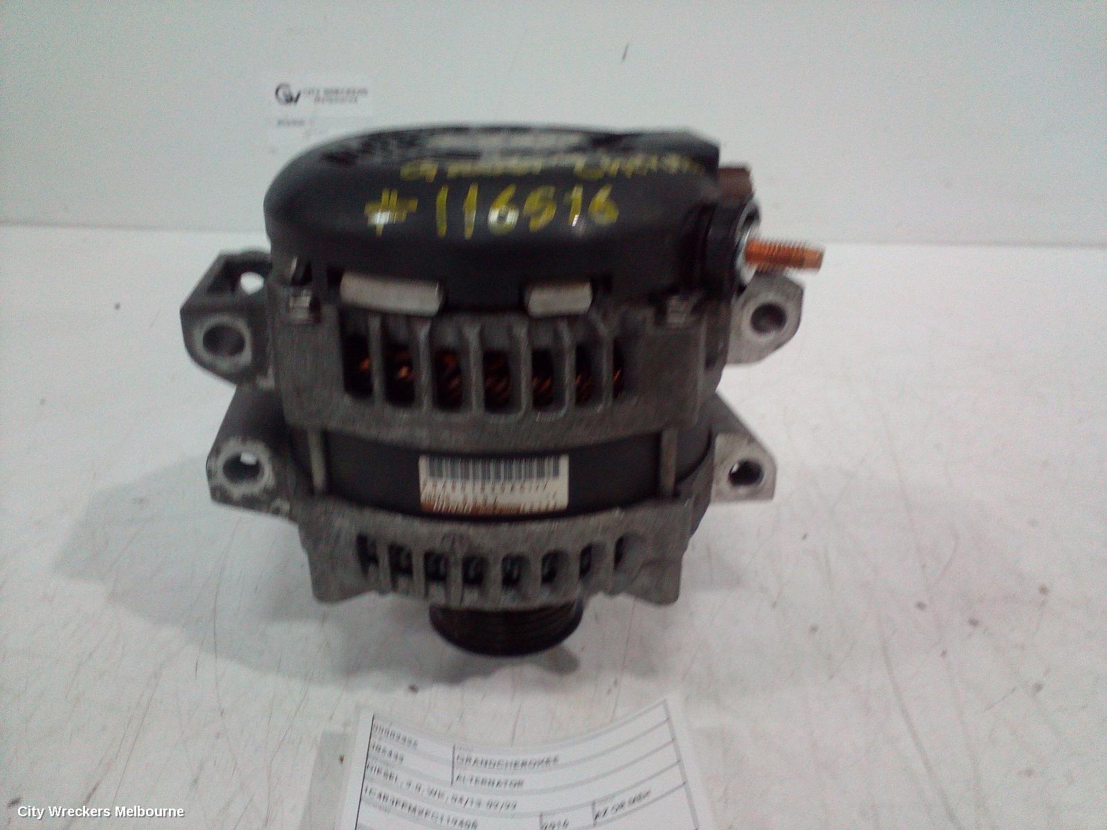 JEEP GRANDCHEROKEE ALTERNATOR, DIESEL, 3.0, WK, 04/2013 - 02/2022 - Image 2