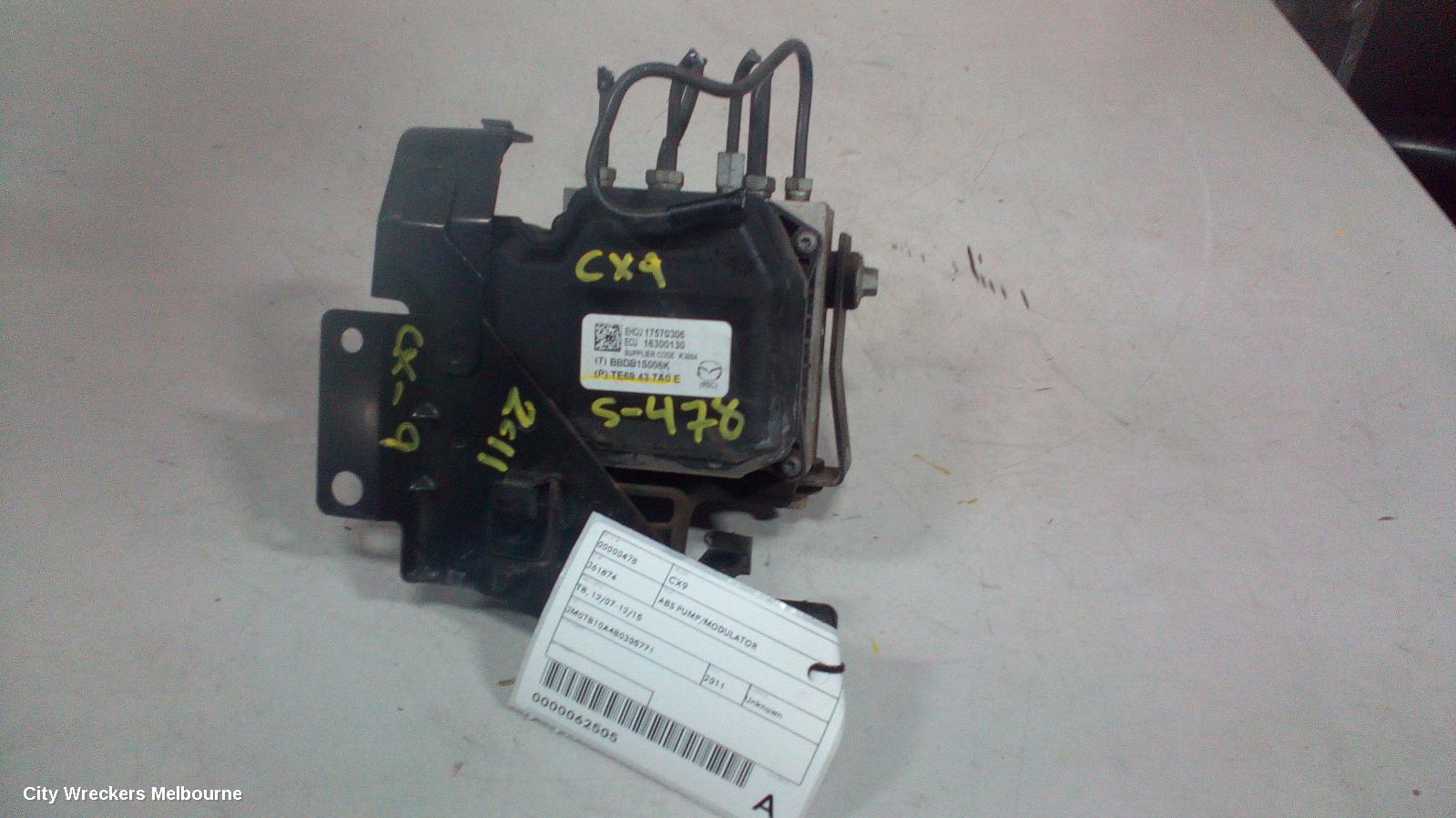 MAZDA CX9 ABS PUMP/MODULATOR, TB, 12/2007 - 12/2015 - Image 2